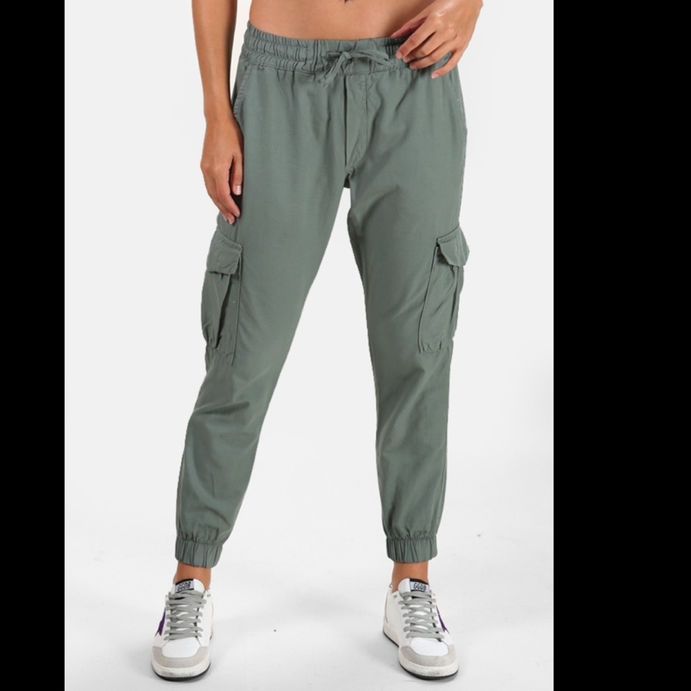 NSF Cargo Joggers. Size medium. Green / Sulpher Stone